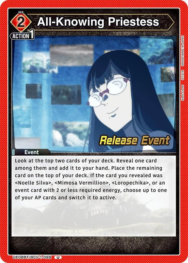 All-Knowing Priestess (UE08BT/BCV-1-099) (UE08BT_RE)