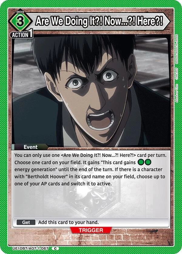 Are We Doing It?! Now...?! Here?! (UE10BT/AOT-1-067) (UE10BT)