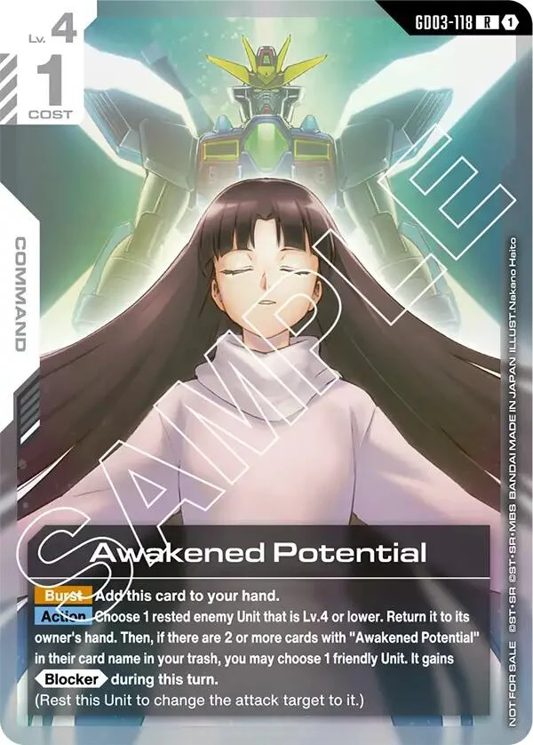 Awakened Potential (Store Tournament Participant Pack 03) (GD03-118) (GCG-PR)