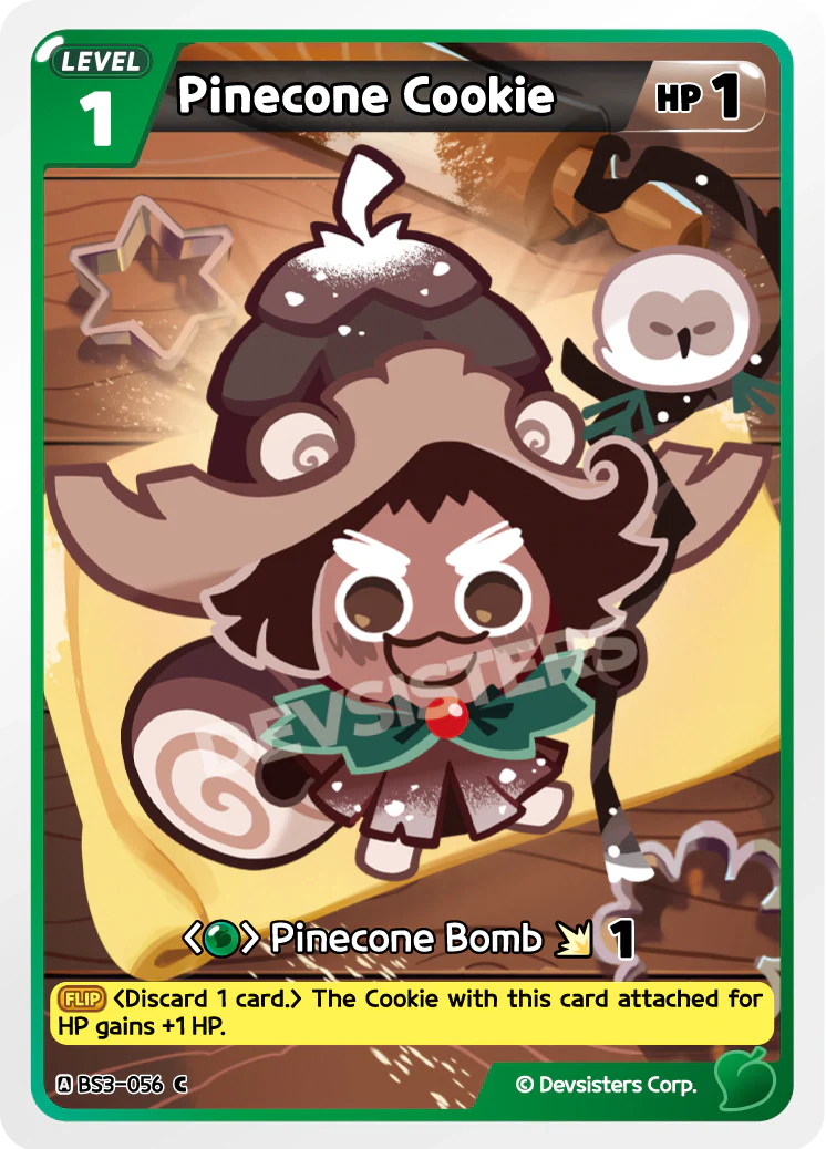 Pinecone Cookie BS3-056