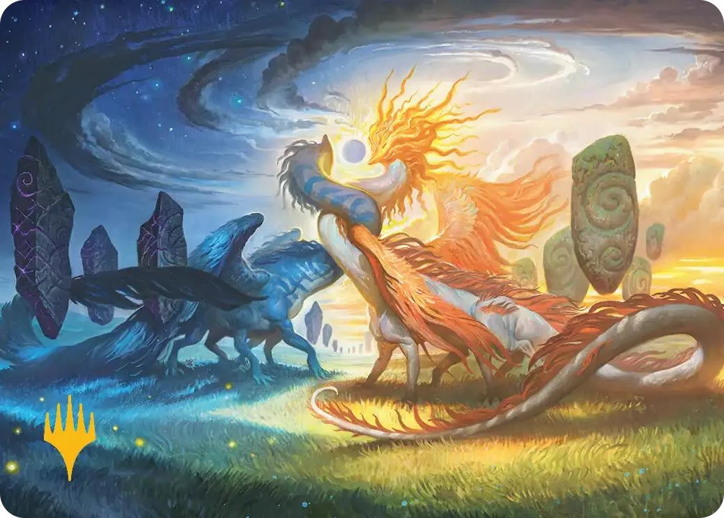 Celestial Reunion Art Card (19/54) (Gold-Stamped Planeswalker Symbol) (19)