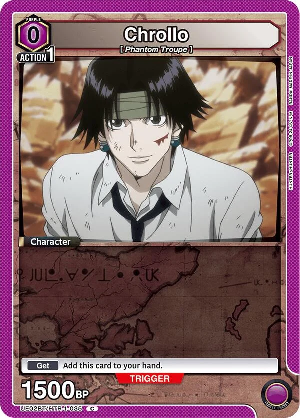 Chrollo (035) (Box Topper Foil) (UE02BT/HTR-1-035) (UE02BT)