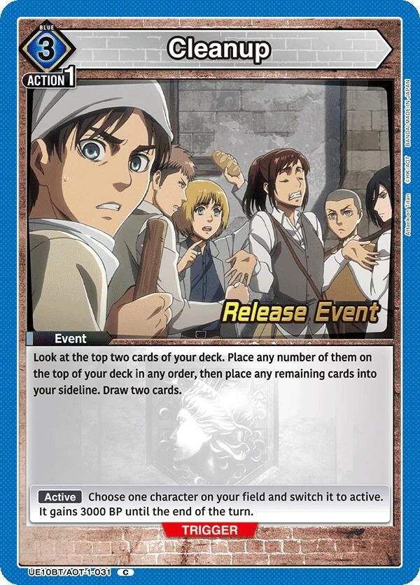 Cleanup (UE10BT/AOT-1-031) (UE10BT_RE)