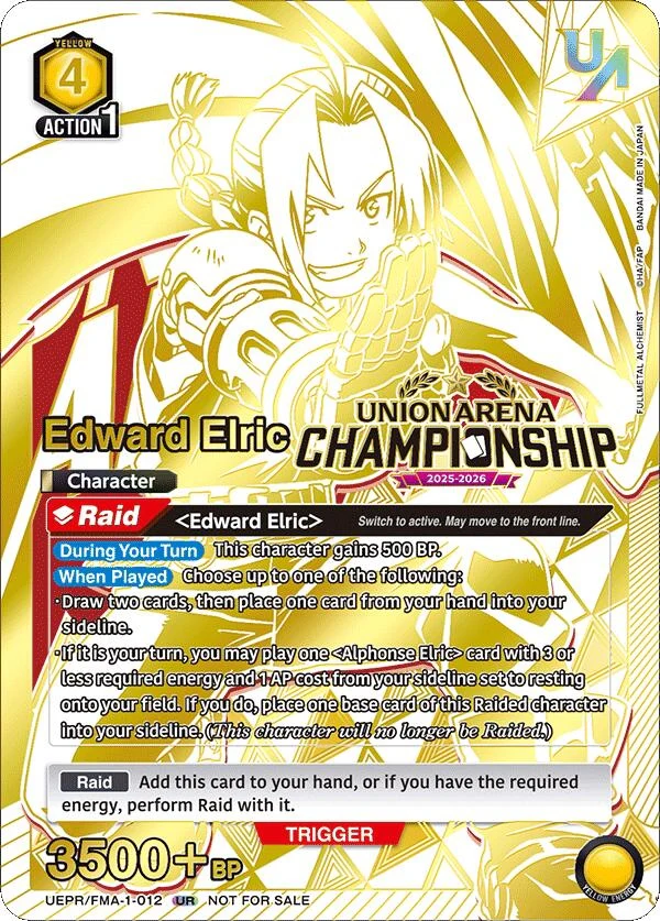 Edward Elric (Regionals 25-26) (UEPR/FMA-1-012) (UEPR)