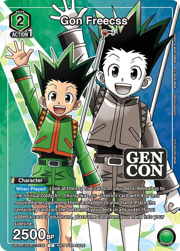 Gon Freecss (Gen Con 2024 Promo) (UEPR/HTR-1-076) (UEPR)