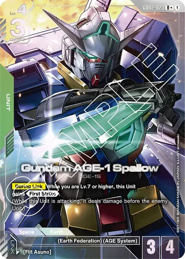 Gundam AGE-1 Spallow (R+) (GD02-023) (GD02)