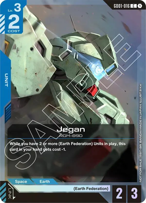 Jegan (Store Tournament Participant Pack 01) - Gundam Promotional Cards (GCG-PR-16)