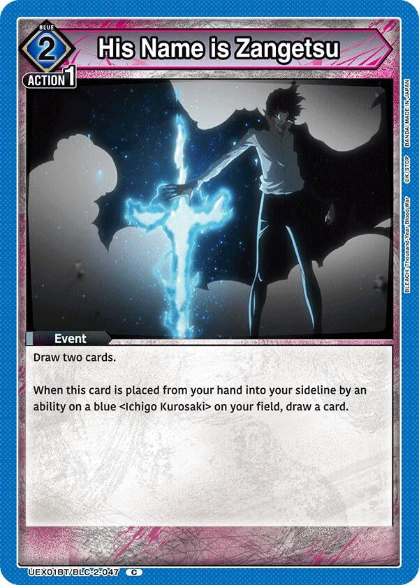His Name is Zangetsu (UEX01BT/BLC-2-047) (UEX01BT_RE)
