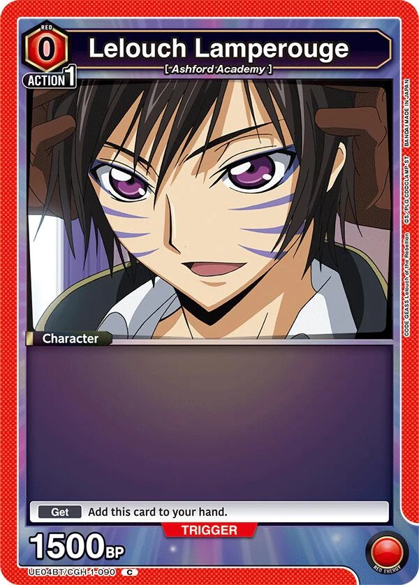 Lelouch Lamperouge (090) (Box Topper Foil) (UE04BT/CGH-1-090) (UE04BT)