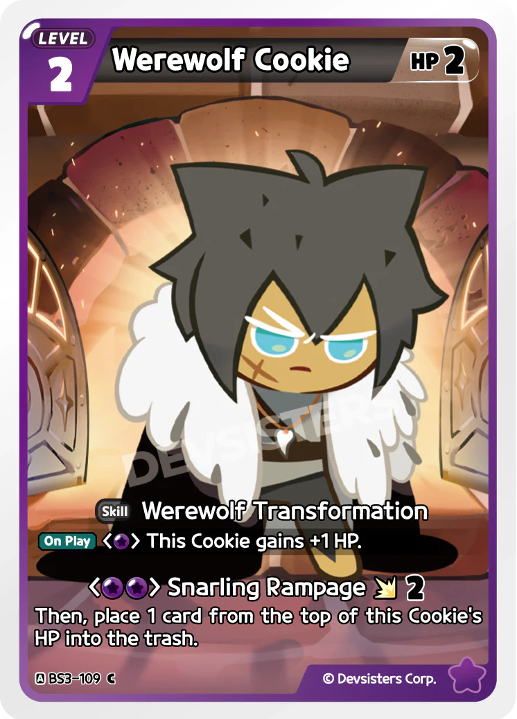 Werewolf Cookie BS3-109
