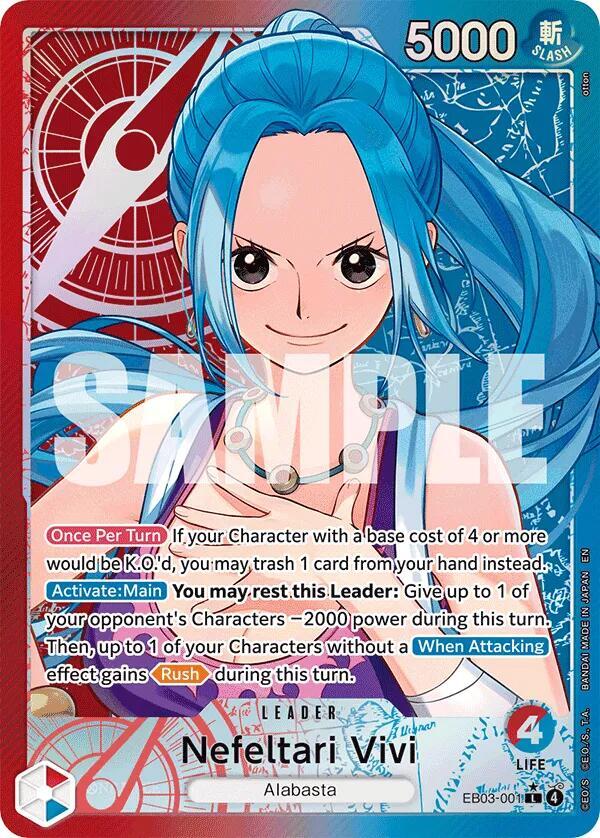 Nefeltari Vivi (001) (Alternate Art) [Extra Booster: One Piece Heroines Edition]