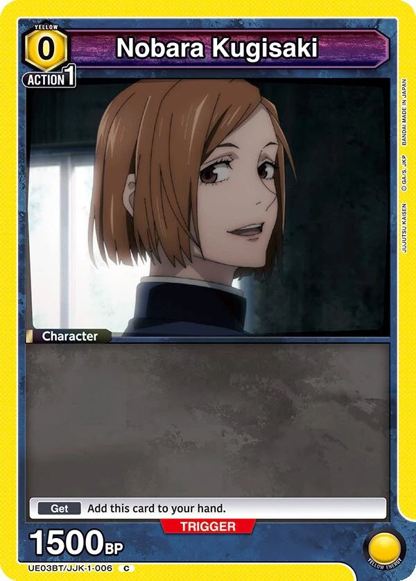Nobara Kugisaki (006) (Box Topper Foil) (UE03BT/JJK-1-006) (UE03BT)