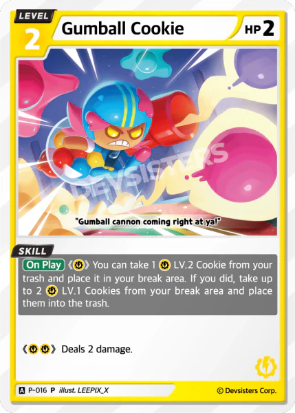 Gumball Cookie P-016