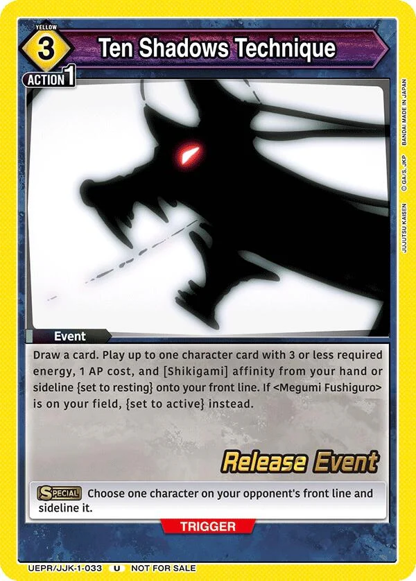 Ten Shadows Technique (UEPR/JJK-1-033) (UE03BT_RE)