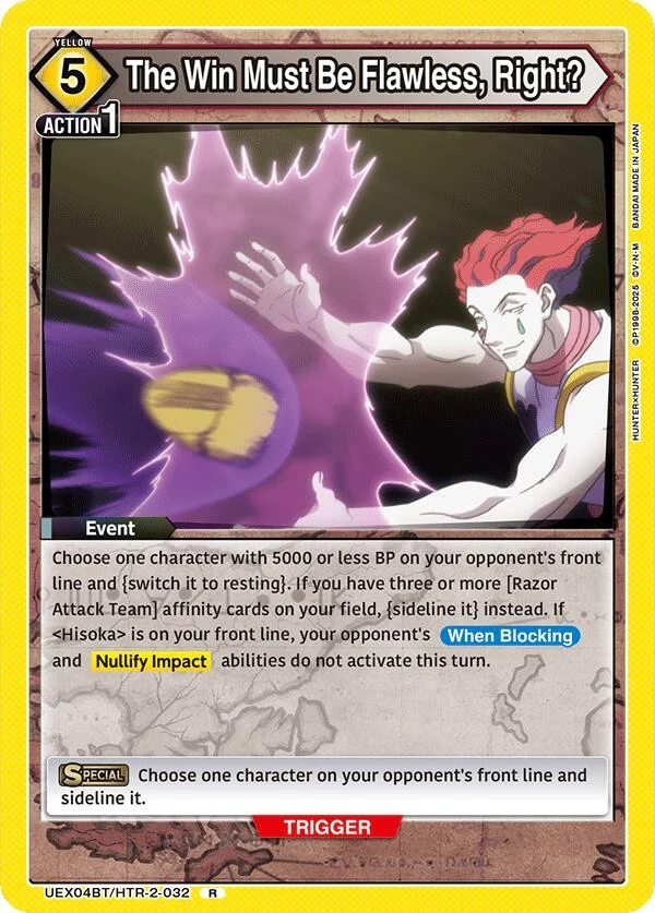 The Win Must Be Flawless, Right? (UEX04BT/HTR-2-032) (UEX04BT)