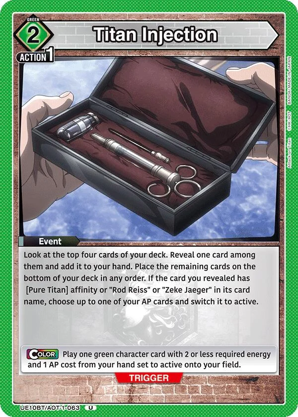 Titan Injection (UE10BT/AOT-1-063) (UE10BT)