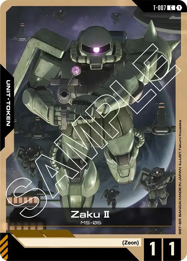 Zaku II (T-007) Token (T-007) (GD01)